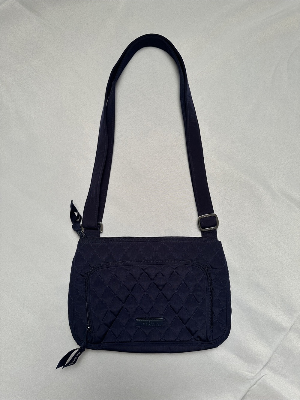 Vera Bradley Quilted Crossbody Bag - Navy Blue EUC